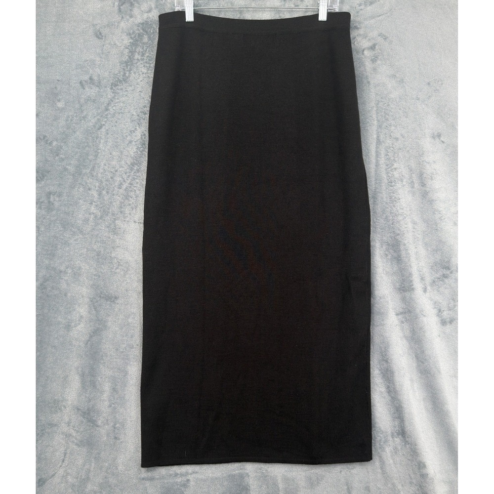 Vintage Jones New York Skirt Womens Size L Merino Wool Midi Straight Modest Zip